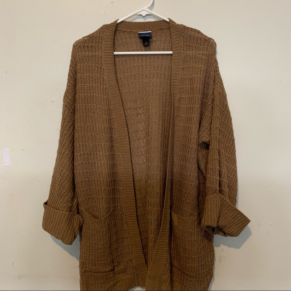 🆕 Daytrip Light Brown Oversized Cardigan